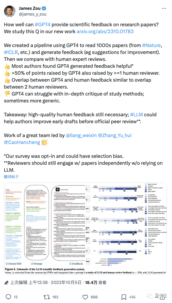 论文投Nature先问问GPT-4！斯坦福实测5000篇，一半意见跟人类评审没差别