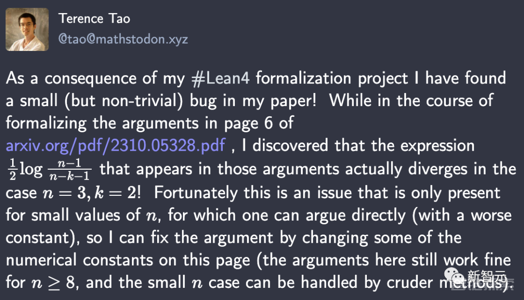 陶哲轩论文漏洞竟被AI发现，，看定理名猜出研究方向，大神直呼AI能力惊人