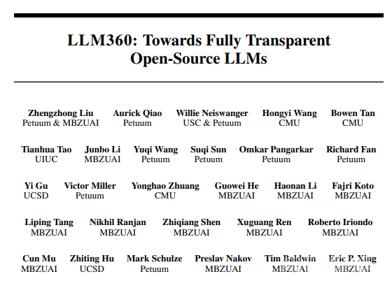 全方位、无死角的开源，邢波团队LLM360让大模型实现真正的透明