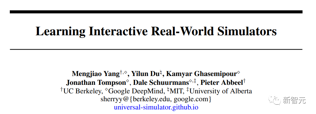 UC伯克利DeepMind等联合发布真实世界模拟器，打破虚实边界