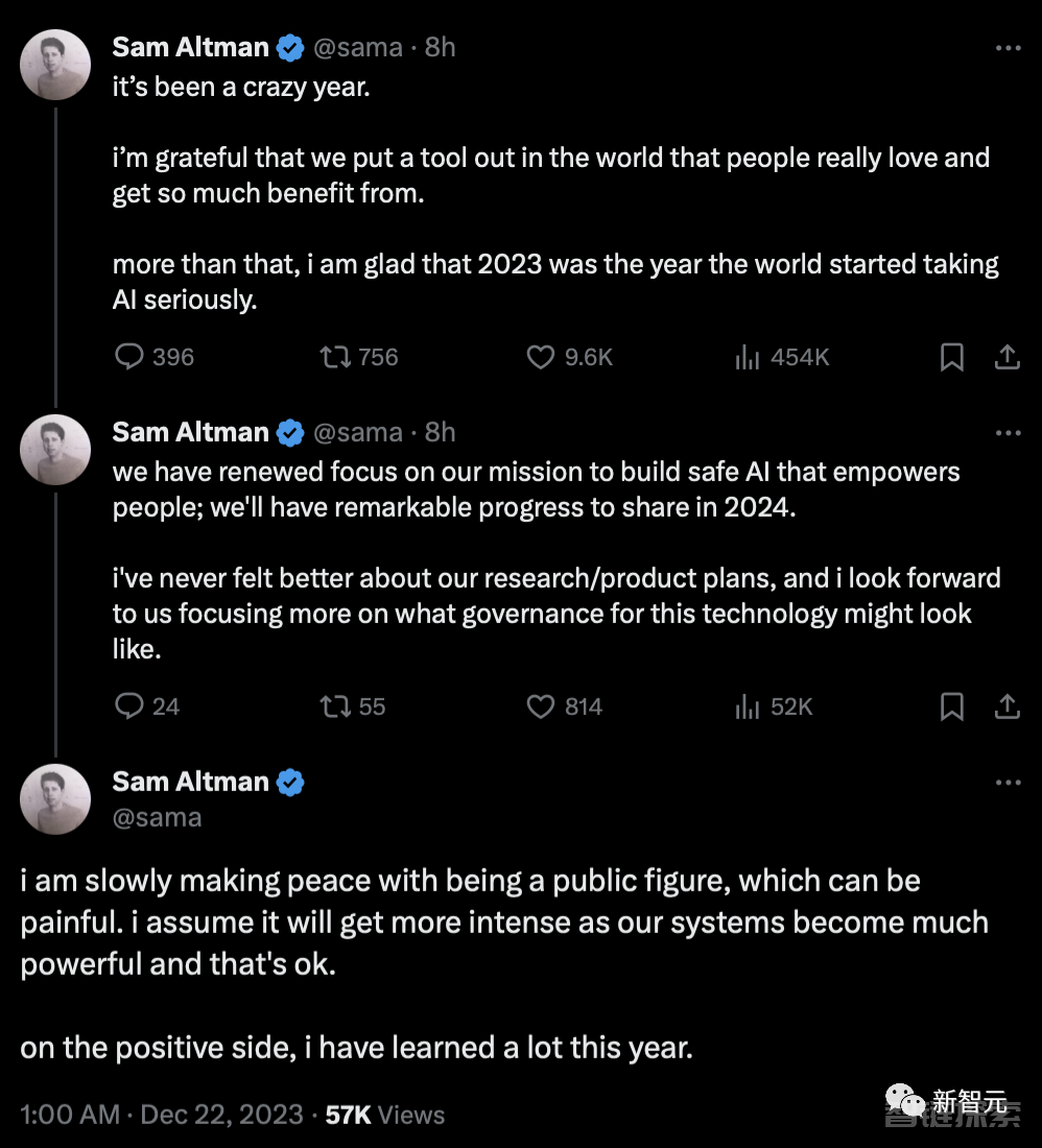 Sam Altman抛出2023年终总结，17大箴言引全网共振！