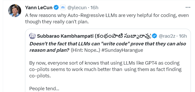 LLM会写代码≠推理+规划！AAAI主席揭秘：代码数据质量太高｜LeCun力赞